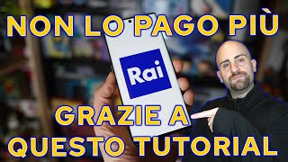 Come NON PAGARE mai più il CANONE RAI e DARE DISDETTA con il MIO TUTORIAL  TRUCCO per vedere la TV [upl. by Trygve]