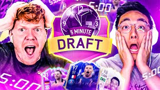 FIFA 22  OMG ItsItsJames MOST EXPENSIVE TEAM YET 5 MINUTE FUT DRAFT  ULTIMATE TEAM [upl. by Karlotta]