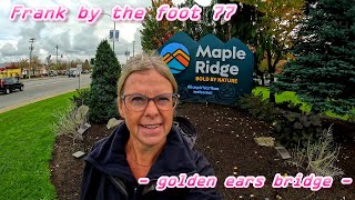 Walking the Golden Ears Bridge ove the Fraser River in Langley BC Vlog 4k [upl. by Aniar]