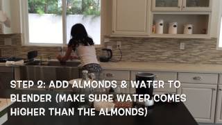 HOMEMADE ALMOND MILK Quick Easy amp Healthy [upl. by Daffi]