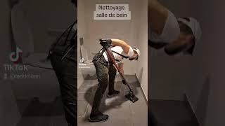 Nettoyage salle de bain cleaning fypシ゚viral satisfying bathroom officecleaningservices fypage [upl. by Alokin]