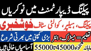 Biggest Announcement Packing Department Jobs Vacancy Multiple Jobs How to Apply [upl. by Aicnetroh]