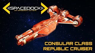 Star Wars Consular Class Cruiser  Spacedock [upl. by Assilaj]