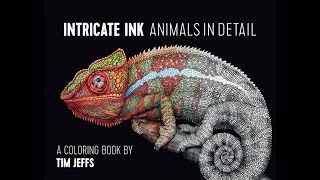 Flip Through of quotIntricate Ink Animals in Detailquot by Tim Jeffs [upl. by Ellehsor934]