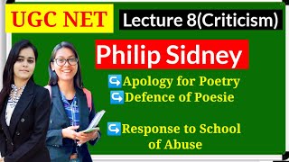 Lecture8 Philip Sidney Apology for poetry Defence of poesie School of Abuseugcnet english [upl. by Wolfy640]