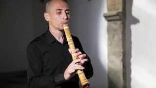 尺八 SHAKUHACHI flute  Rodrigo Rodriguez  contemporary Japanese music [upl. by Elleyoj]