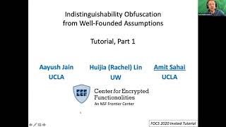 Indistinguishability Obfuscation Tutorial [upl. by Erroll]