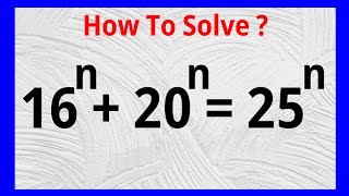 Cracking A Tricky Math Olympiad Challenge With Exponential Equations 16n X 20n  20n [upl. by Attolrac244]