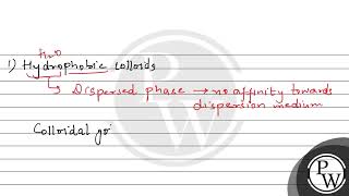 Lyophilic colloids are also known as [upl. by Balf]