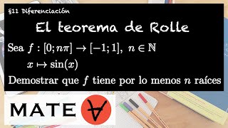 El teorema de Rolle Ejemplo 7 [upl. by Noonberg]