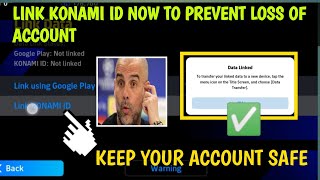 HOW TO LINK KONAMI ID IN EFOOTBALL 24 25 konamiid linkkonamiid efootball2024 efootball2025 [upl. by Prochora]