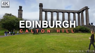 Calton Hill Walking Tour Explore Edinburgh’s Panoramic Views in 4K [upl. by Dorehs]