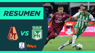 Tolima vs Nacional Resumen y goles  Liga BetPlay 20221  Final Vuelta [upl. by Goldin]