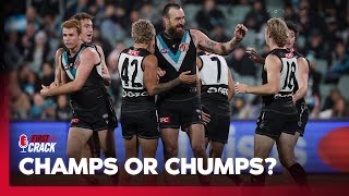 Can the much hyped midfield of Port claim vengeance over Carlton 😬  First Crack  Fox Footy [upl. by Aikym731]