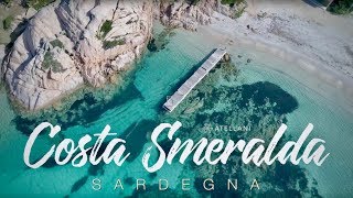 Sardegnas Costa Smeralda 4k  Drone Views  The Best Beaches [upl. by Aronel]