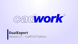 Building DualExport Cadwork CwAPI3D Python [upl. by Kcirrek]