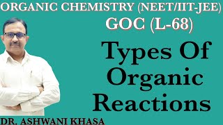 Types of organic reactions  General Organic Chemistry  NEETIITJEE [upl. by Oilcareh538]