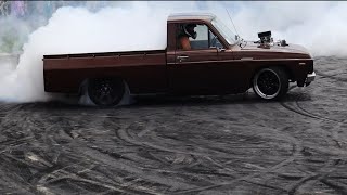 Supercharged Rotary ute Burnout [upl. by Sivrad]