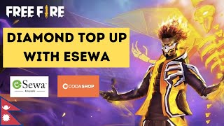 How to Top Up Diamonds in Free Fire with eSewa  Codashop Nepal [upl. by Zat]