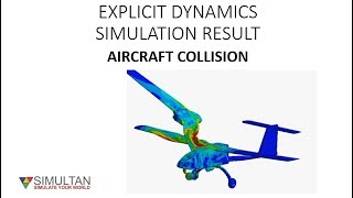 AIRCRAFT COLLISION ANSYS EXPLICIT DYNAMICS [upl. by Eelanna]