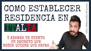 Como hacer RESIDENCIA en ITALIA 🏡  Curso Práctico de la Ciudadanía Italiana  Video 11 [upl. by Ahcas481]