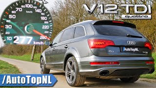 AUDI Q7 V12 TDI 0277 ACCELERATION amp TOP SPEED by AutoTopNL [upl. by Lambart731]