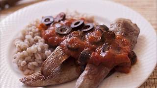 Recette  Aiguillettes de canard aux olives [upl. by Eteragram859]