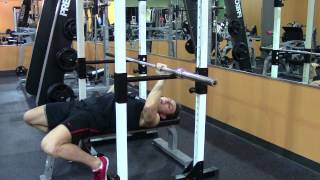 Bench Rack Lockout  Exercises to Increase Bench Press  HASfit Bench Exercise Demonstration [upl. by Aicsila232]