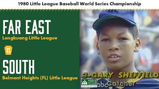 Gary Sheffield amp team play in the 1980 LLWS Championship Game  World of Little League Classic Game [upl. by Nyrem]