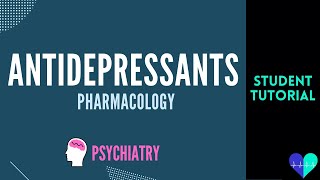 Antidepressants pharmacology  Medical Tutorial [upl. by Hutchins]