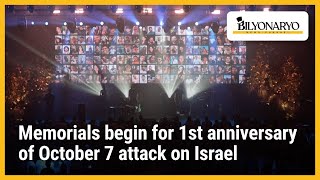 Memorials begin for 1st anniversary of October 7 attack on Israel [upl. by Roberson]