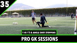 1 vs 1s amp Angle Shot Stopping  Goalkeeper Training  Pro Gk Sessions [upl. by Ive]