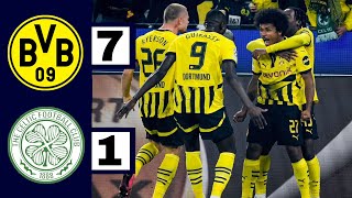 Borussia Dortmund vs Celtic FC 71 Highlights  Uefa Champions League 2024 [upl. by Ahseei]