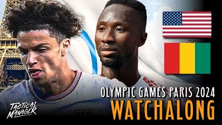 USA vs Guinea Live watchalong  USMNT 2024 Olympics [upl. by Ingrim]