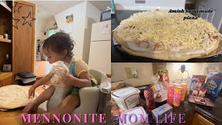 Day In The Life of A Mennonite Mommy  Grocery Haul  Amish Homemade Pizza [upl. by Marian]