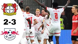 Bayer Leverkusen VS RB Leipzig 23 Highlights  Bundesliga 20242025 [upl. by Lezti443]