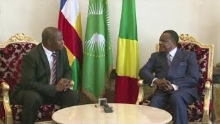 Congo Visite officielle du Président A Touadéra [upl. by Weingartner780]