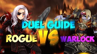 ♣ Sensus  WoW Rogue PvP Guide  Rogue vs Warlock Duel Guide WoW MoP Rogue PvP Patch 54 [upl. by Aggappera796]