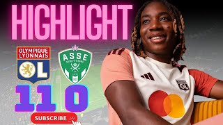 Résumé Lyon 11 vs St Etienne 0 Joli but de Melchie Dumornay [upl. by Normy]