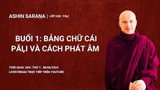 Lớp Pali căn bản buổi 1 ngày 862024 Thiền sư Ashin Sarana hướng dẫn [upl. by Eedrahs]