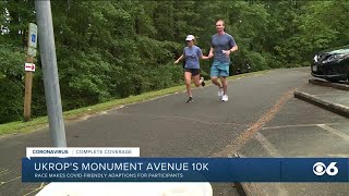 3day Monument Avenue 10K features plenty of social distancing [upl. by Sivet]