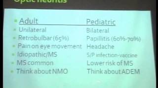 Childhood optic neuritis [upl. by Homer]