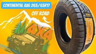 CONTINENTAL CONTI CROSS CONTACT AX6 26565R17 BEST OFFROAD TYRES ALL TERRAIN 4x4 ​⁠ [upl. by Ymrej]