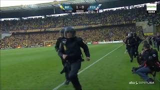 Brondby IF  FC Copenhagen vs police 6 August 2017 [upl. by Aehs810]