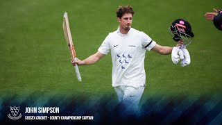 John Simpson speaks after hitting FIFTH century of the season [upl. by Draneb]