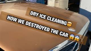 DRY ICE CLEANING ENTIRE CAR Mercedes 450SL BIG TRANSFORMATION [upl. by Artair984]