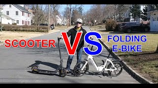 Escooter vs folding Ebike [upl. by Arquit746]