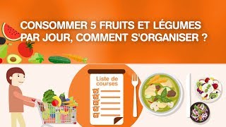 Consommer 5 fruits et légumes par jour comment sorganiser [upl. by Scriven1]