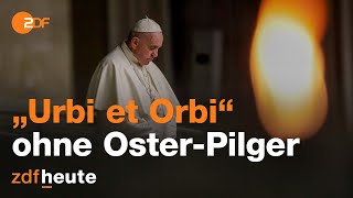 OsterSegen quotUrbi et Orbiquot vom Papst  wegen Corona ohne Pilger [upl. by Nemzzaj802]