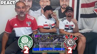 REACT PALMEIRAS 2X2 CORINTHIANS  QUE DERBY FOI ESSE [upl. by Rednaskela328]